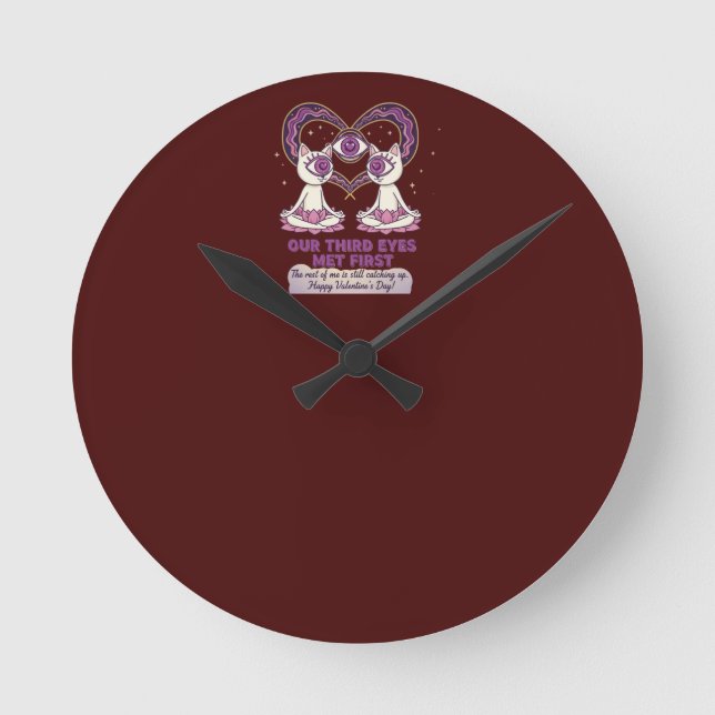 spiritual valentine  round clock (Front)