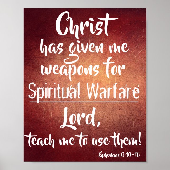 Spiritual Warfare Poster (Front)
