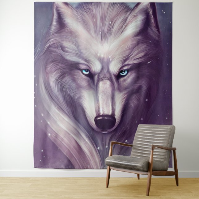 Spiritual Wolf Tapestry (In Situ)