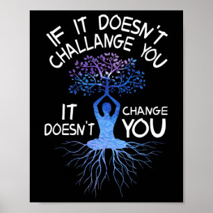 Spiritual Yoga Gifts For Women And Men Motivationa Poster