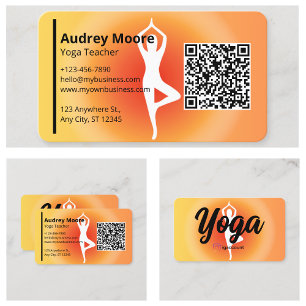 Spiritual Yoga Teacher Templates Business Card