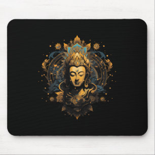 Spirituality Artwork Peace Zen Yoga Asia Guatama B Mouse Pad