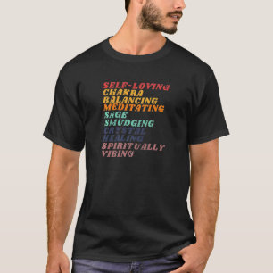Spiritually Vibing Llamaste Meditation Yoga Love C T-Shirt