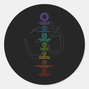 Spirituelle Yoga Shirts Fr Mnner Und Frauen Women' Classic Round Sticker