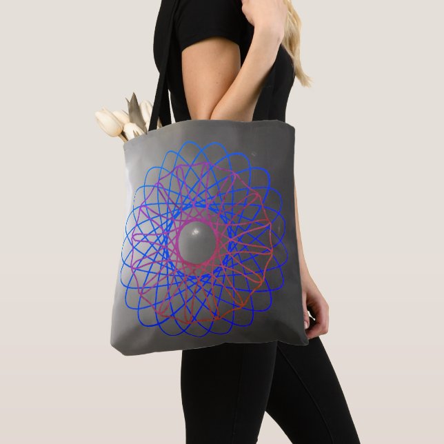 Spiro-Flower Tote Bag (Close Up)