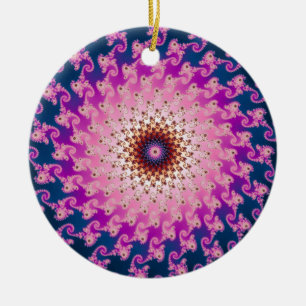 Spirograph Ceramic Tree Decoration
