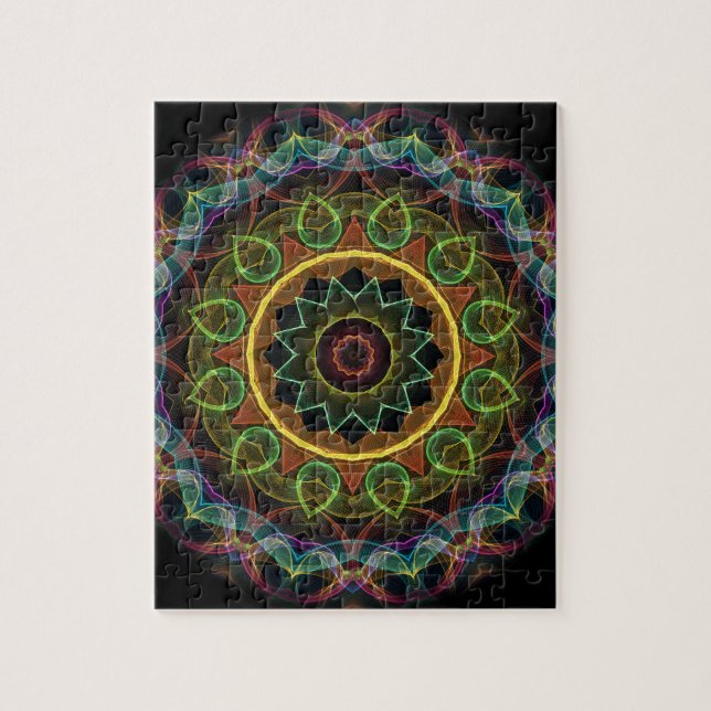 spirograph egg shaped leaves jigsaw puzzle (Vertical)