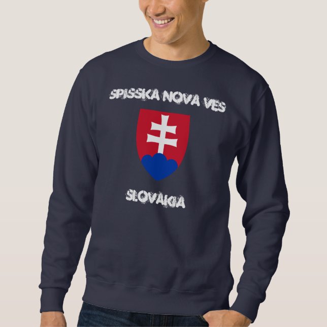 Spisska Nova Ves, Slovakia with coat of arms Sweatshirt (Front)