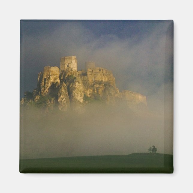 Spissky hrad in mist, Slovakia 2 Magnet (Front)