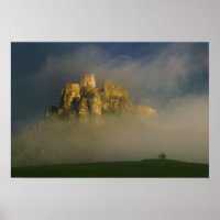 Spissky hrad in mist, Slovakia 2