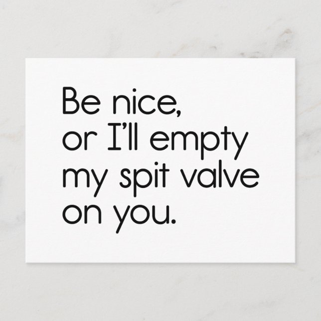 Spit Valve Postcard (Front)