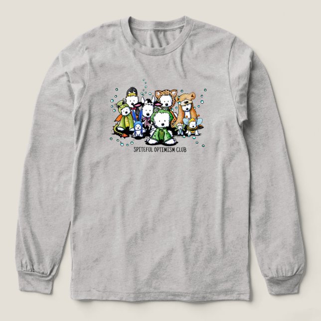 Spiteful Optimism Club Tri-Blend Shirt (Design Front)