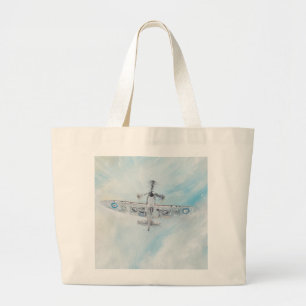 SPITFIRE. 'Ace Of Spades'. 2014. Large Tote Bag