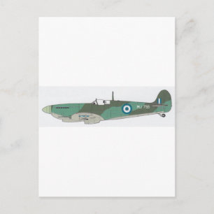 spitfire aeroplane postcard