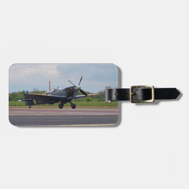 Spitfire After Landing Luggage Tag (Front Horizontal)