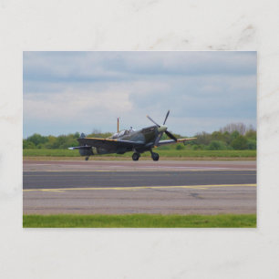 Spitfire After Landing Postcard