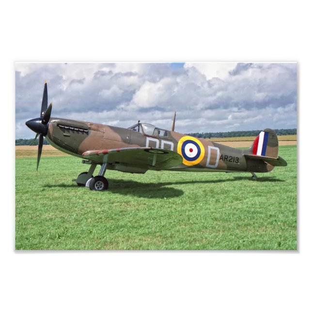 Spitfire AR213 Photo Print (Front)