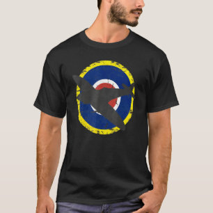 Spitfire British Wwii Fighter Vintage Aircraft T-Shirt