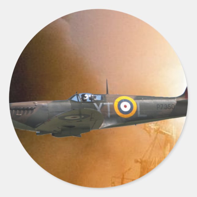 SPITFIRE CLASSIC ROUND STICKER (Front)