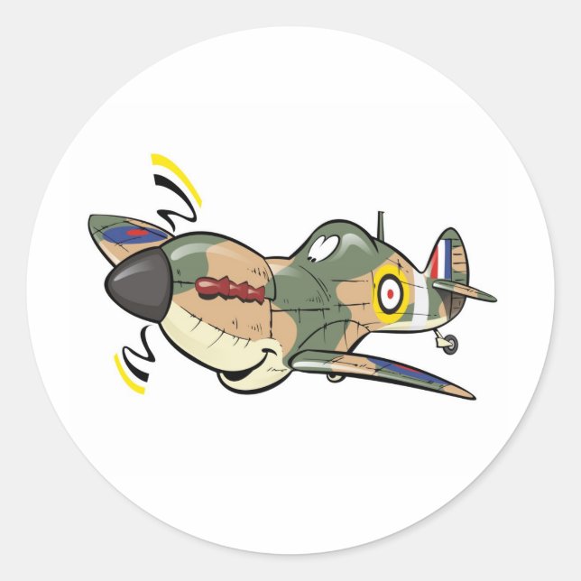 spitfire classic round sticker (Front)