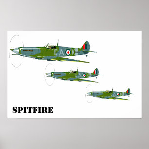 Spitfire Formation Poster