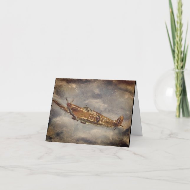 Spitfire Greetings Card (Front)