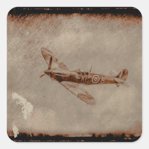 Spitfire Nostalgia Square Sticker