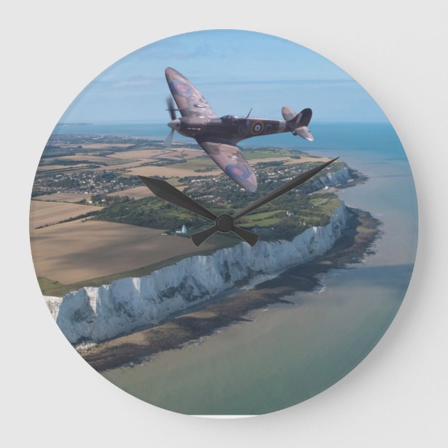 Spitfire over England Large Clock (Front)