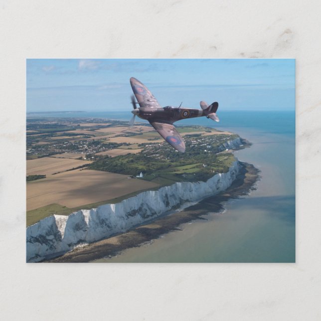 Spitfire over England Postcard (Front)