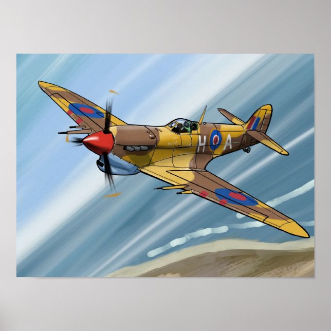 Spitfire over malta poster (Front)