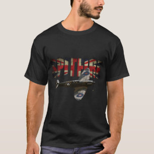 Spitfire Raf Supermarine Ww2 Fighter Plane Union J T-Shirt