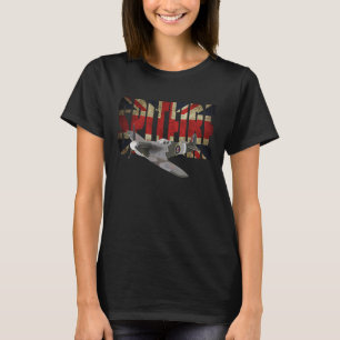 SPITFIRE RAF WW2 FIGHTER PLANE UNION JACK T-Shirt