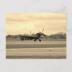 Spitfire Sepiatone Postcard