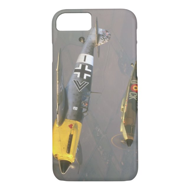 Spitfire (top) and Messerschmitt_Military Aircraft Case-Mate iPhone Case (Back)