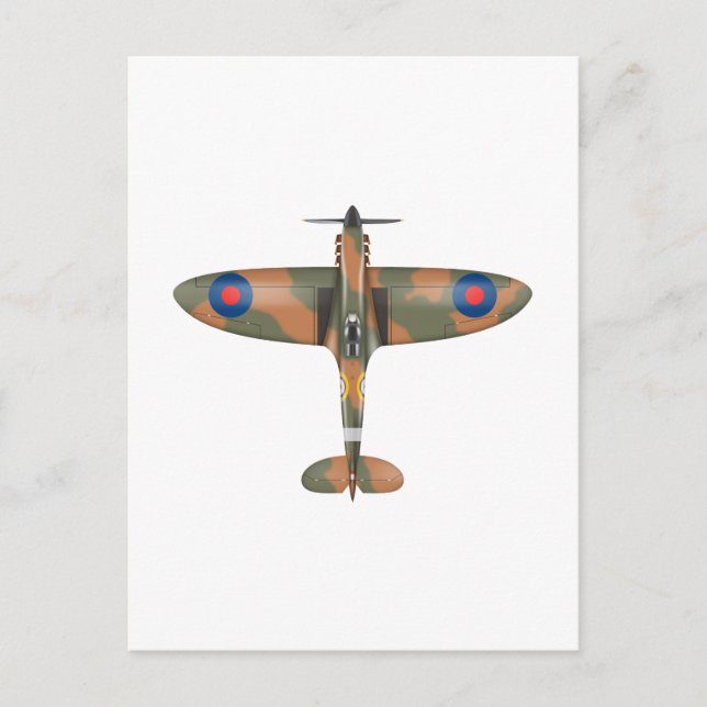 spitfire top view postcard (Front)