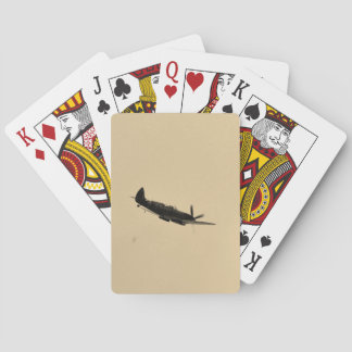Spitfire Trainer In Flight Playing Cards