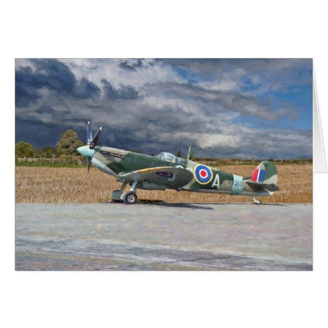 Spitfire Under Storm Clouds (Front Horizontal)