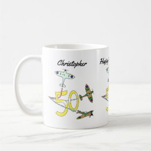 Spitfires 50th Birthday Coffee Mug