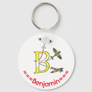 Spitfires - B - Initial Key Ring