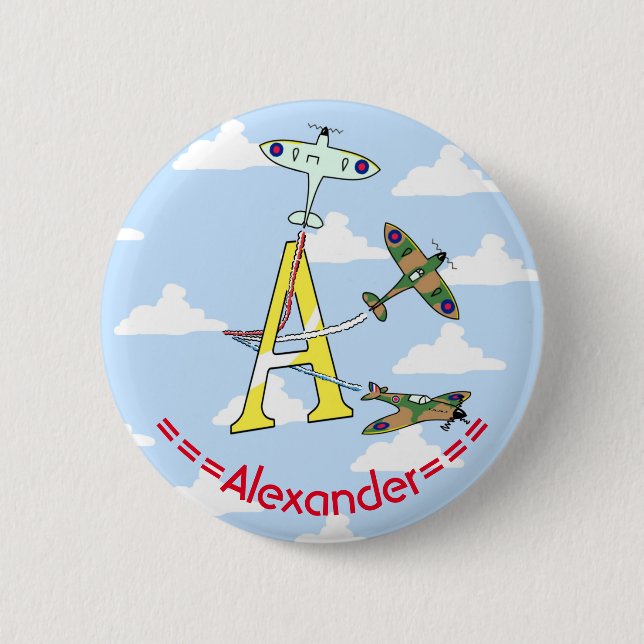 Spitfires Blue Sky A Initial Badge (Front)