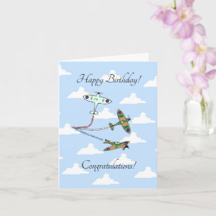 Spitfires - Customisable - Birthday Card