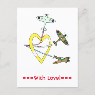 Spitfires Heart Postcard