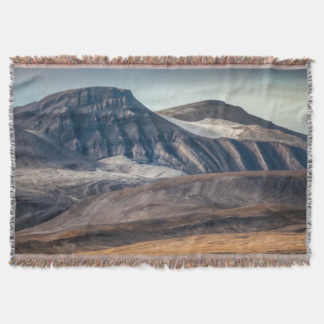 Spitsbergen Landscape Photo Throw Blanket (Front)