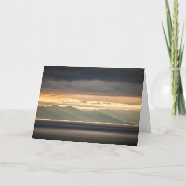 Spitsbergen Svalbard Arctic Sunset Card (Front)