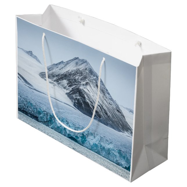 Spitsbergen Svalbard Glacier Large Gift Bag (Back Angled)