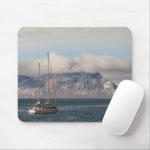 Spitsbergen Svalbard Sailboat Mouse Pad