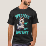 Spitters are Quitters  Funny Rude Llama Hen Party  T-Shirt<br><div class="desc">Spitters are Quitters  Funny Rude Llama Hen Party Design</div>