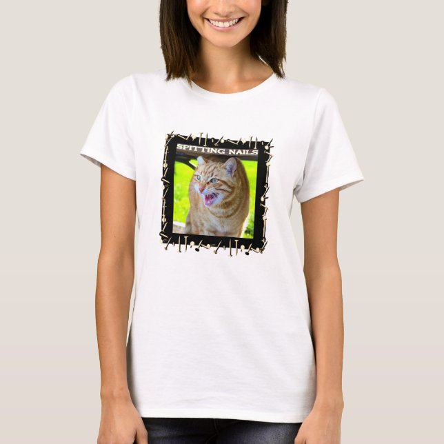 Spitting Nails (light) T-Shirt (Front)