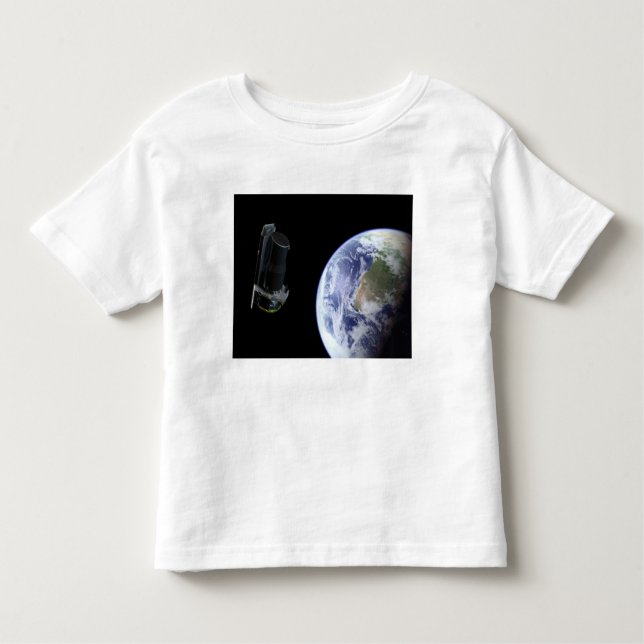Spitzer departing the Earth soon after launch Toddler T-Shirt (Front)