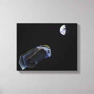 Spitzer points its high-gain antenna canvas print
